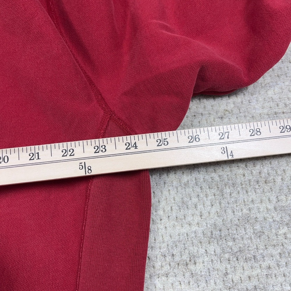 Vintage Y2K Gap Hoodie Men XL Red Gray Sweatshirt Sweater Spell Out 2000s - Picture 9 of 12